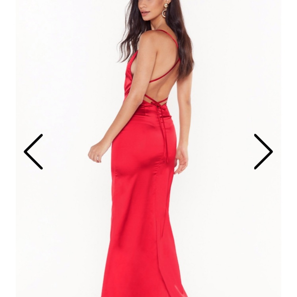 Nasty Gal always the bridesmaid cross back dress